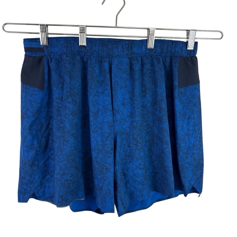 Lululemon Men's XXL Surge Lined Short 6" Gravel Dust‎ Symphony Blue EUC